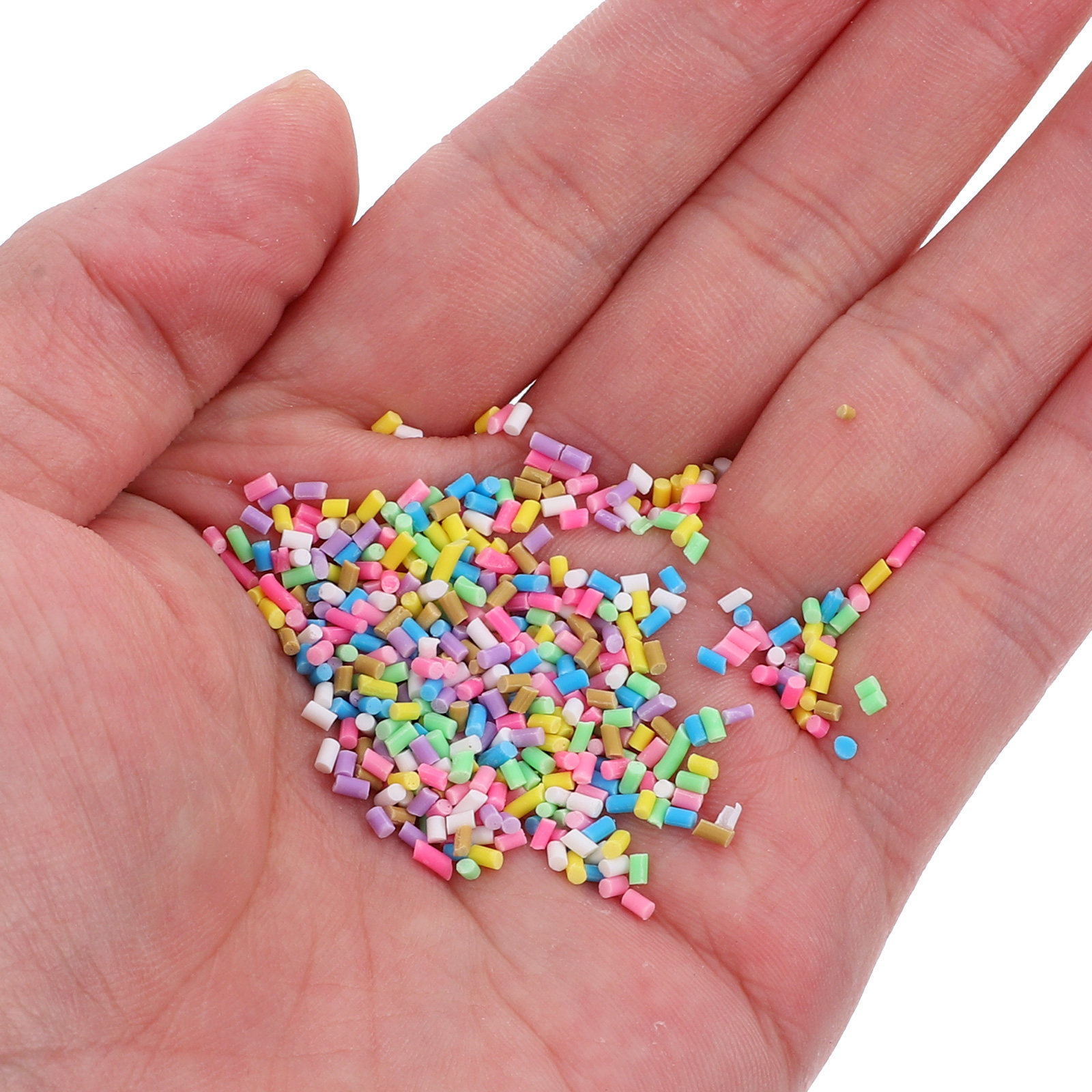 Embellish Craft - 100個入りポリマークレイ装飾品、ソフトセラミック装飾アクセサリー、カラービーズ、DIYクラフトブレスレットジュエリー製作キット用