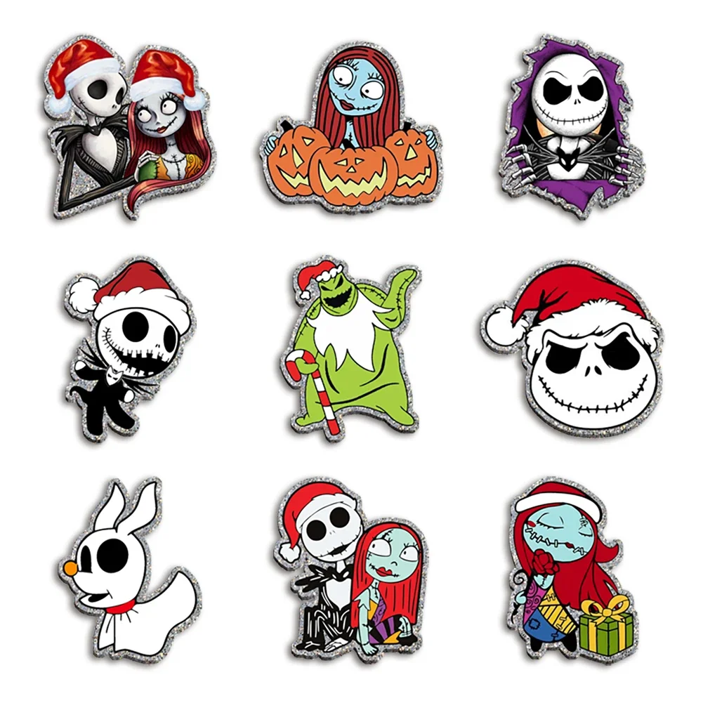 Christmas Craft Embellishment - クリスマス前の悪夢のDIYクラフト装飾、ジャックサリーグリッター、アクリルフラットバック平面樹脂、電話ケース、ヘアボウ