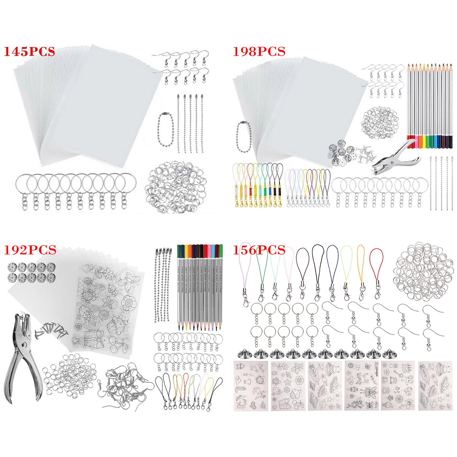 Embellish Craft - 熱収縮プラスチックセット、キーホルダークラフト装飾用フィルム