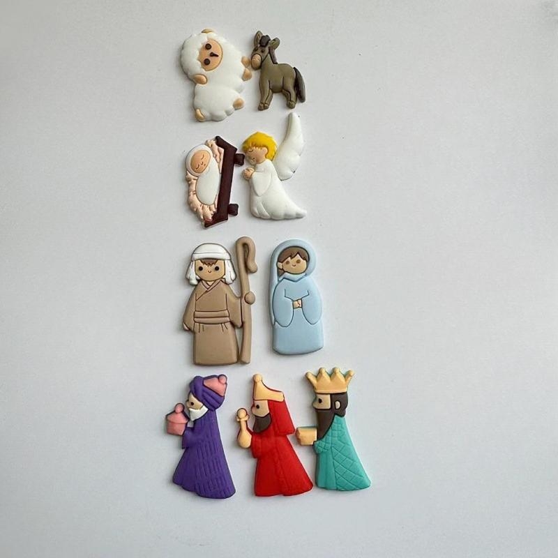 G6KF 9PCS/セットキリスト降誕シーンパッチ - Christmas Craft Embellishment のレビューと価格