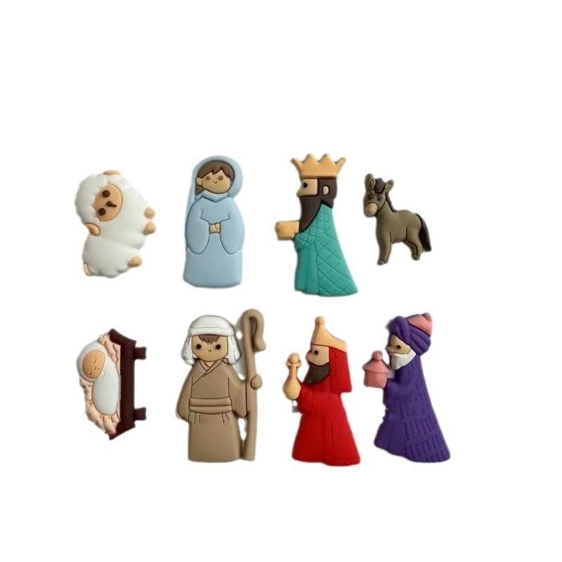 G6KF 9PCS/セットキリスト降誕シーンパッチ - Christmas Craft Embellishment のレビューと価格