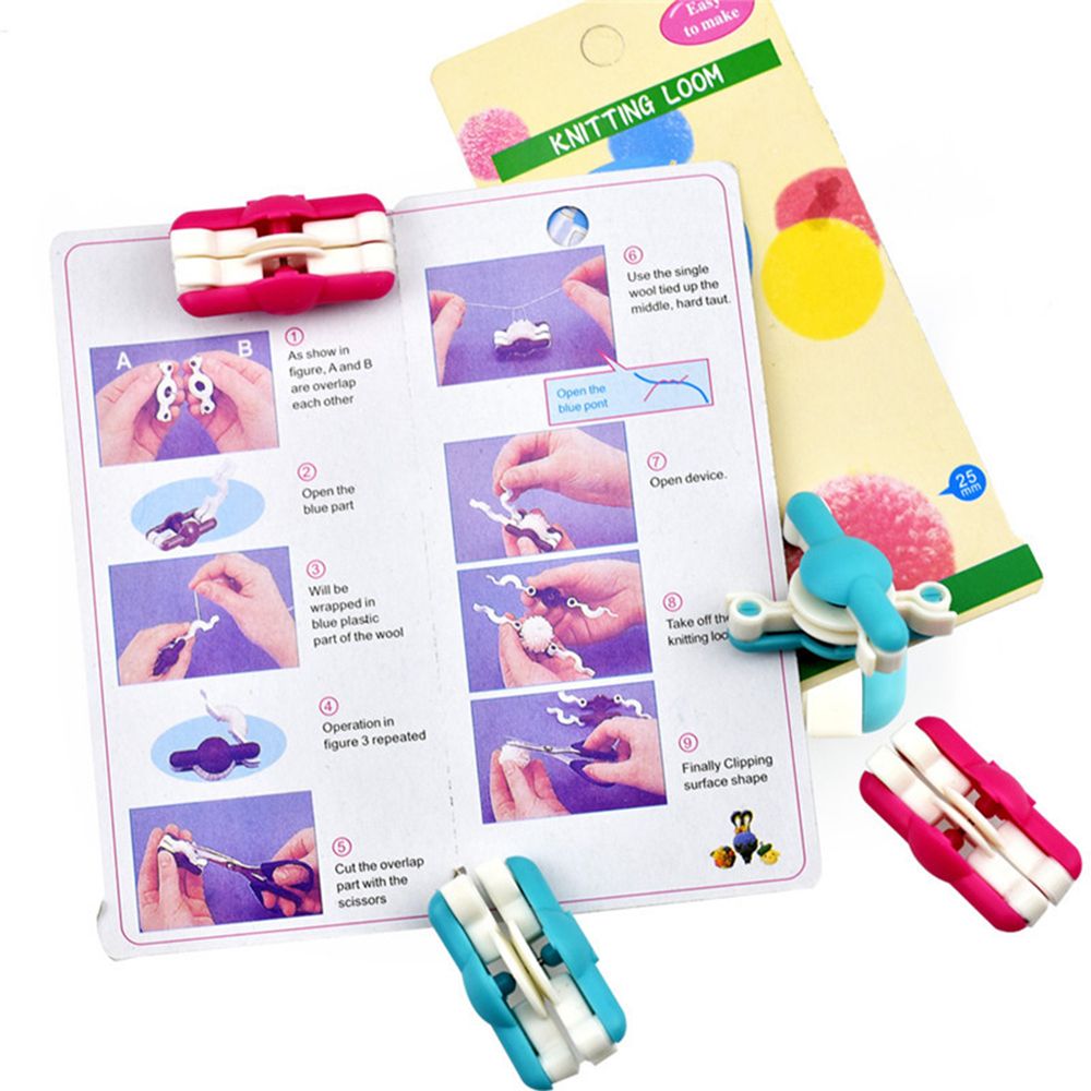 2 ピース/ロットファッション針クラフトハンドキットウィーバ - Pom Pom Maker Tool のレビューと価格