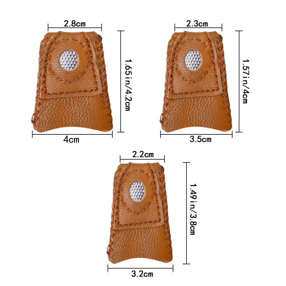 1個入りプレミアムシープスキン製指ぬき、縫製、キルティング、 - Embroidery Craft のレビューと価格