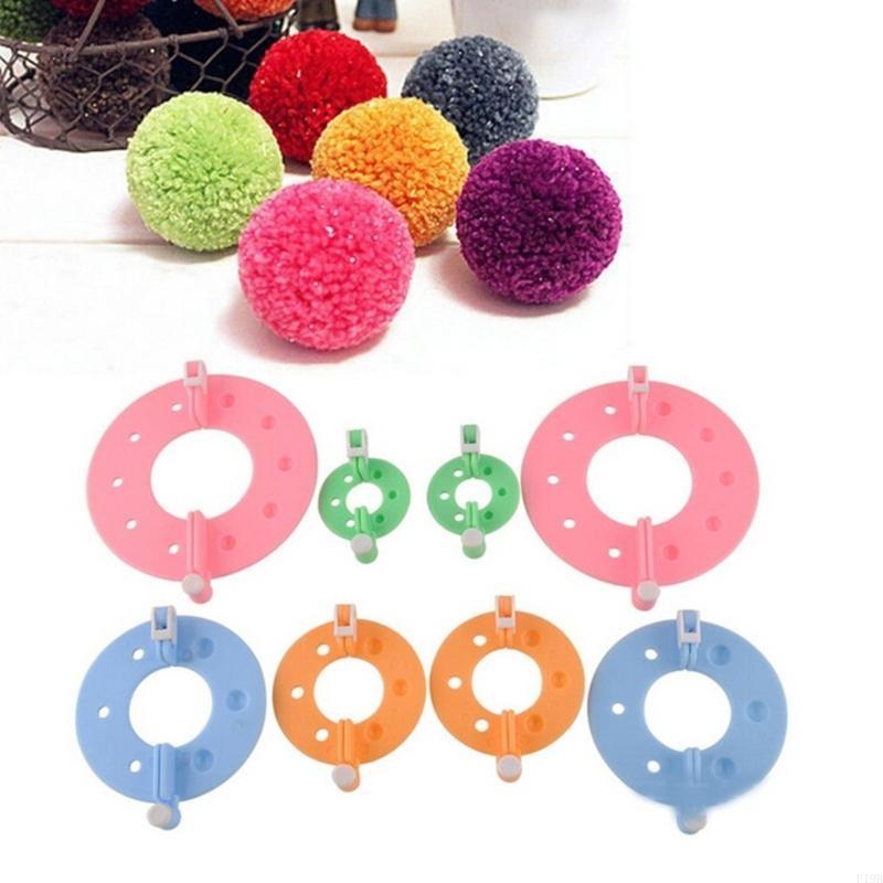 F19B 4 個ポンポンメーカー綿毛ボールウィーバーポンポン - Pom Pom Maker Tool のレビューと価格