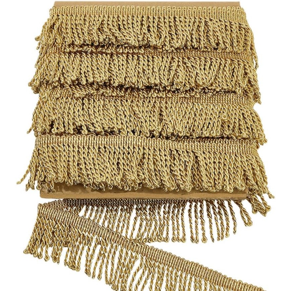 12ヤード×2.2インチ フリンジトリム チェーンレース縫製 - Tassel Fringe Trim のレビューと価格