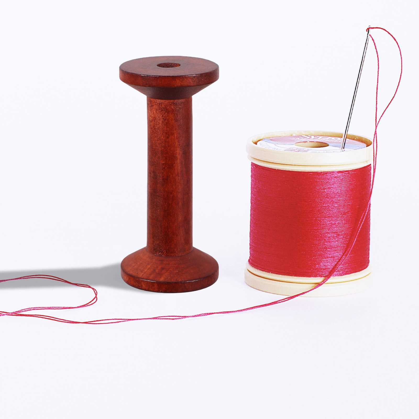 6個入り木製空スプール、クラフト用縫い糸ラック、ヴィンテージ - Embroidery Craft のレビューと価格