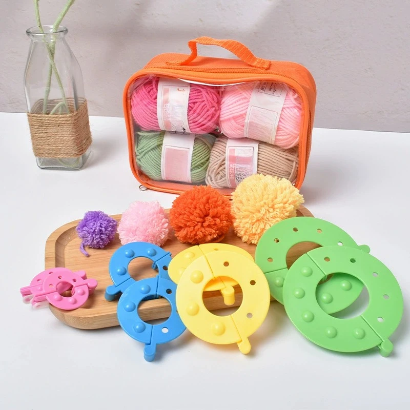 8 個 4 サイズ綿毛ボールウィーバーポンポンメーカー編み機 - Pom Pom Maker Tool のレビューと価格