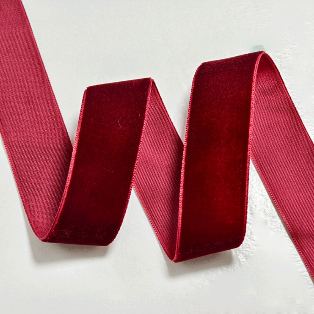5ヤード/ロール ベルベットリボン DIY 6/10/15/ - Velvet Ribbon Roll のレビューと価格
