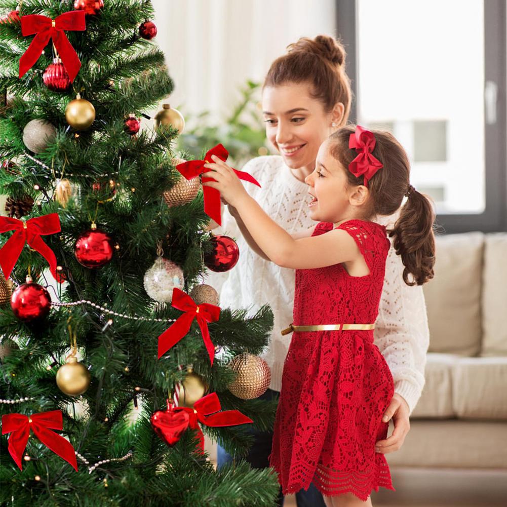 クリスマスリボン飾り クリスマスベルベットリボン DIYギフ - Christmas Craft Embellishment のレビューと価格