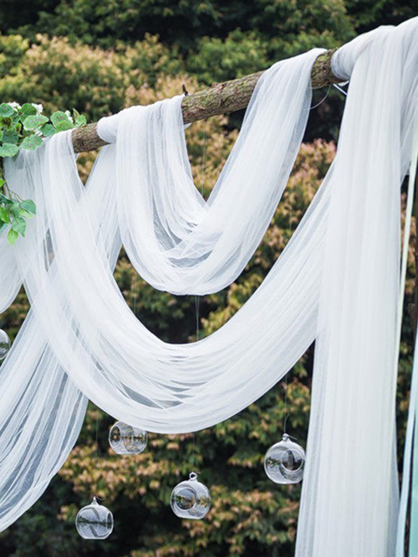 クリスタルオーガンザ生地チュール、結婚式の装飾、ブライダルシ - Organza Ribbon Spool のレビューと価格