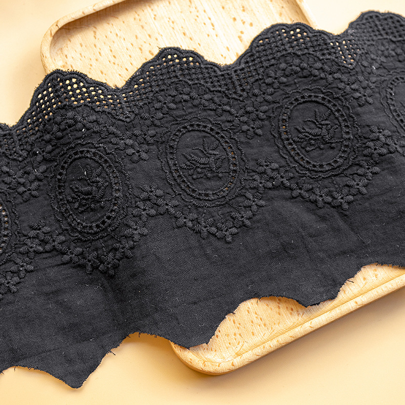 2 ヤードカラフルな綿刺繍レースネットリボン生地トリム DI - Lace Ribbon Trim のレビューと価格