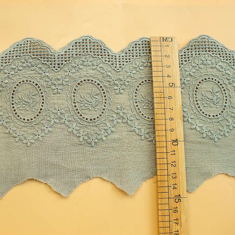 2 ヤードカラフルな綿刺繍レースネットリボン生地トリム DI - Lace Ribbon Trim のレビューと価格