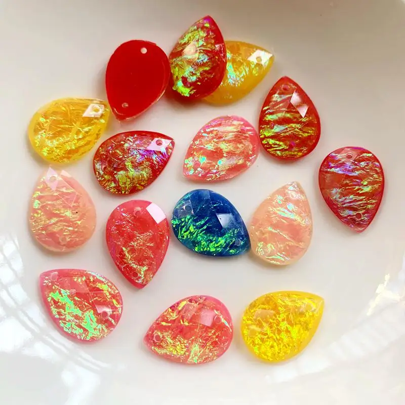 15 個 13*18 ミリメートルティアドロップラインストー - Sew On Rhinestone のレビューと価格