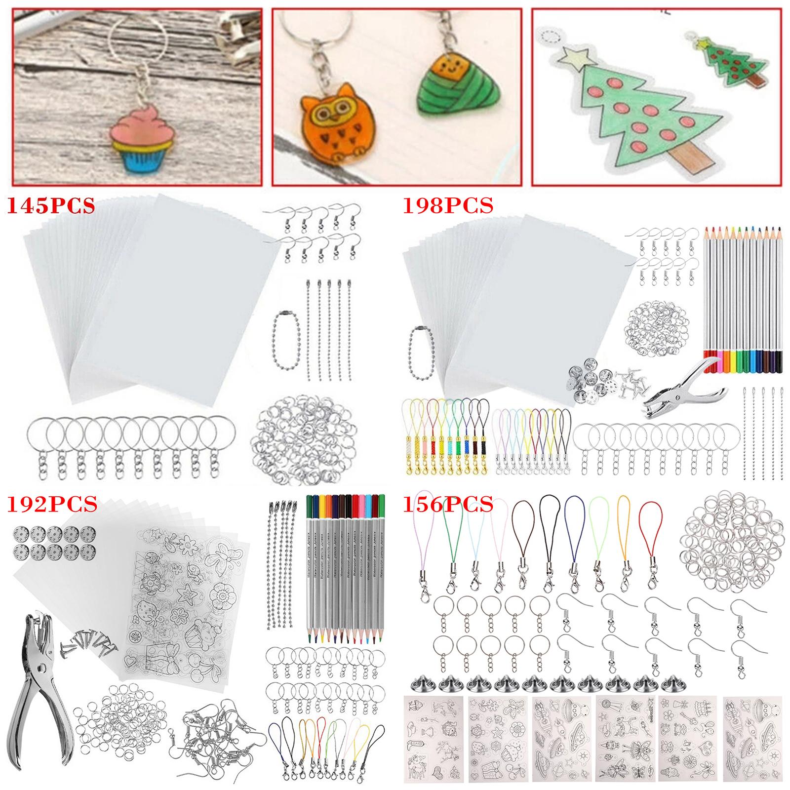 熱収縮プラスチックセット、キーホルダークラフト装飾用フィルム - Embellish Craft のレビューと価格