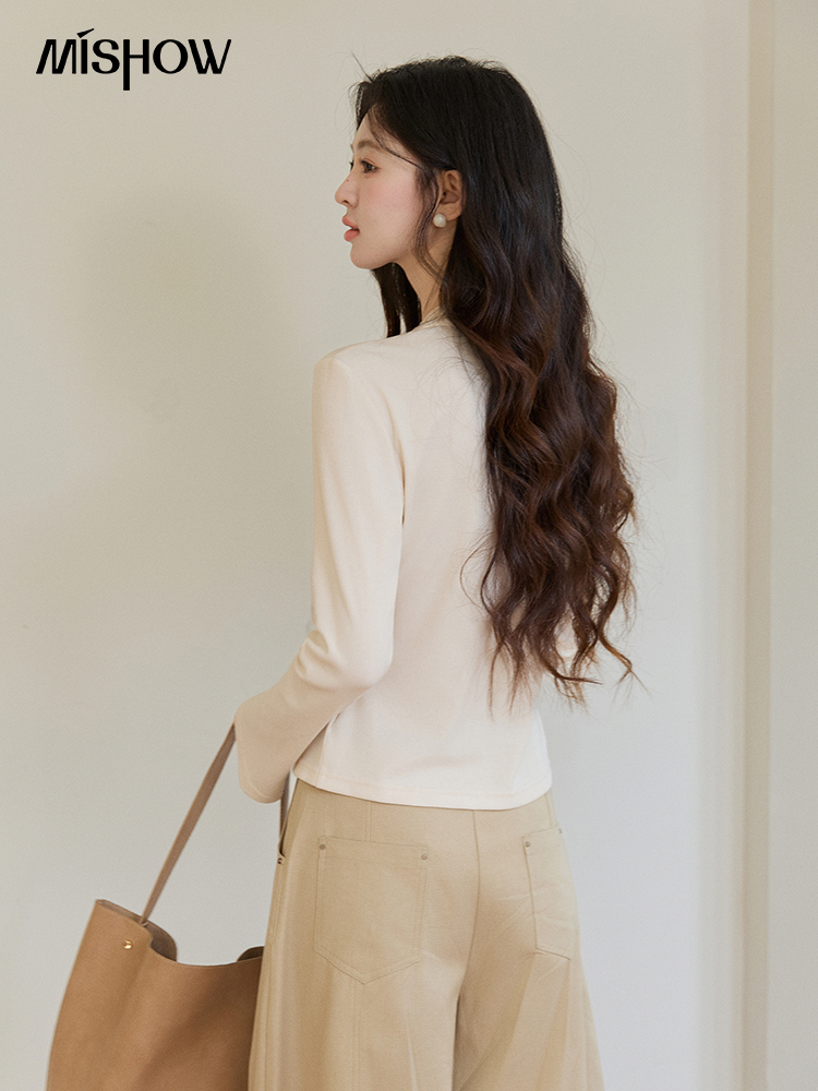 MISHOW レディース V ネック スプライシング レース - Lace Ribbon Trim のレビューと価格