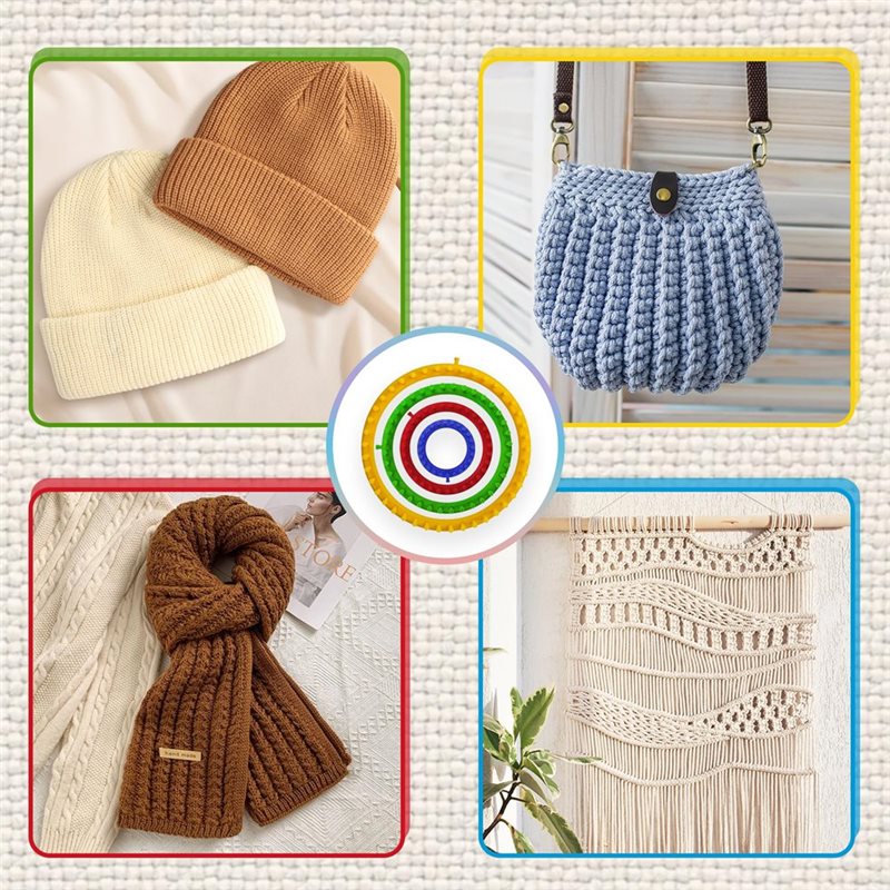【付属品】帽子、スカーフ、ポンポンメーカー付き編み機キット、 - Pom Pom Maker Tool のレビューと価格