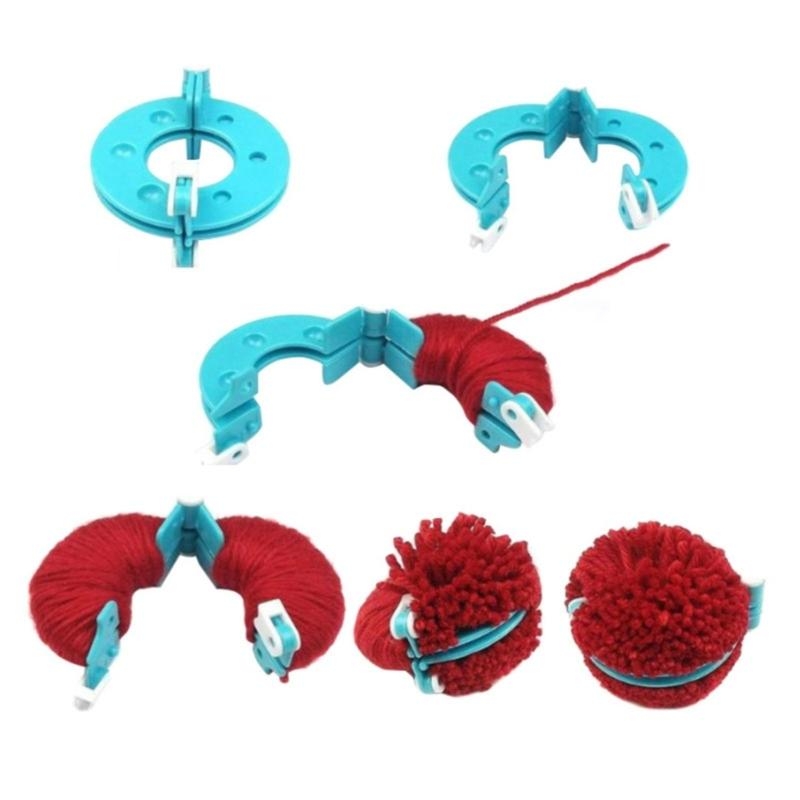 L43A 4 個 DIY 毛糸編み物ツール針仕事手芸ツール大 - Pom Pom Maker Tool のレビューと価格